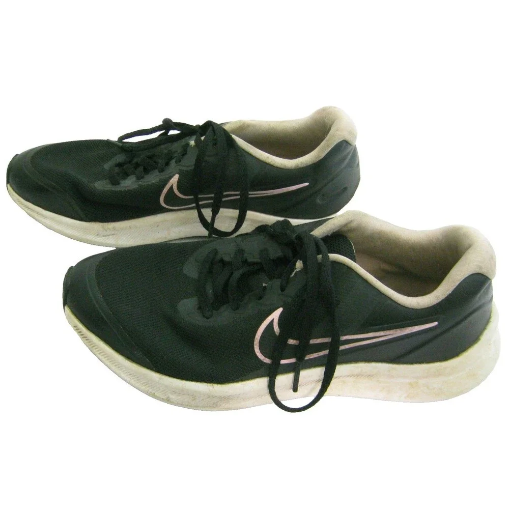 Nike Star Runner 5 Youth Size 6.5 Black Shoes Running Sneakers Low Top Walking